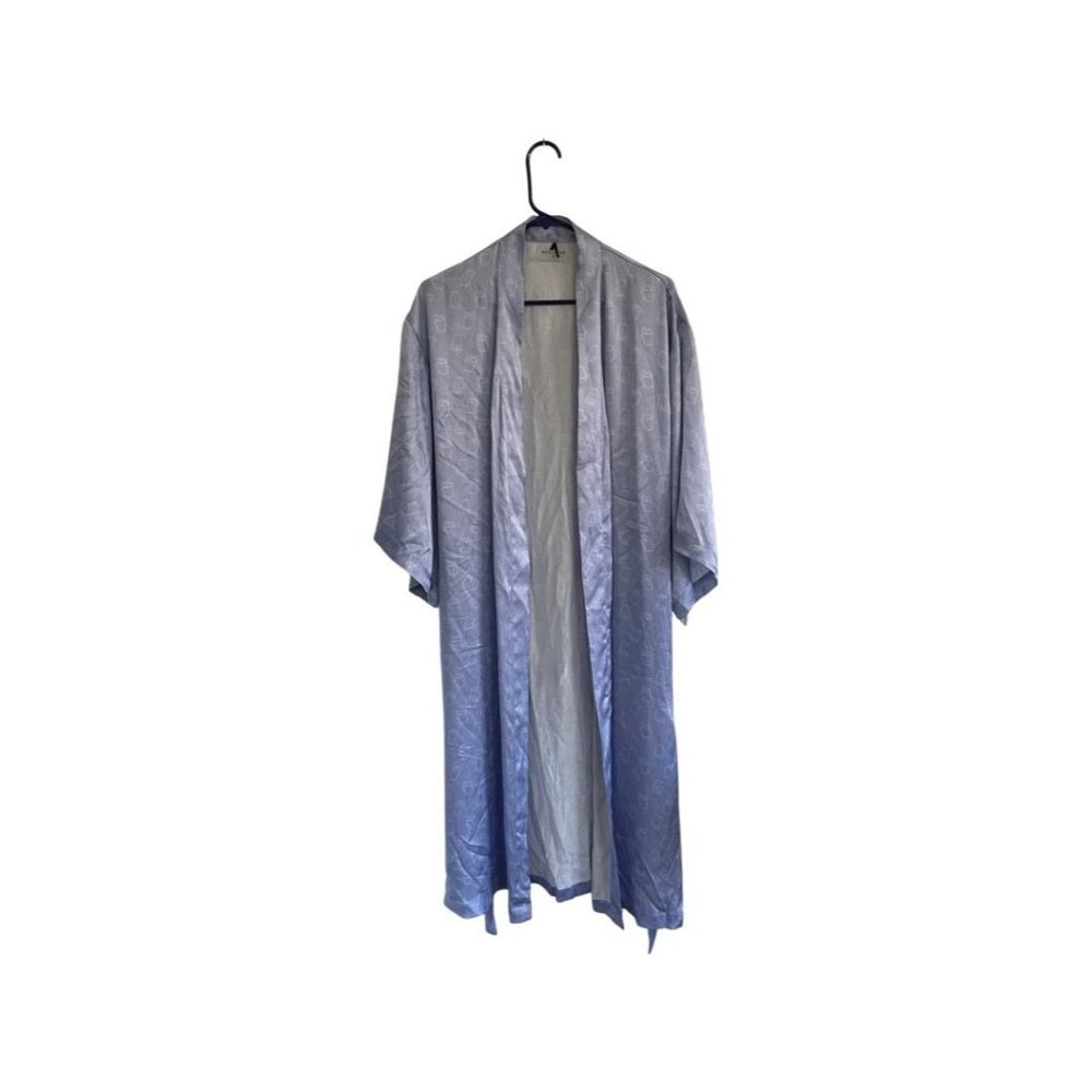 Recliner Silk Coffee Cup Robe Purple